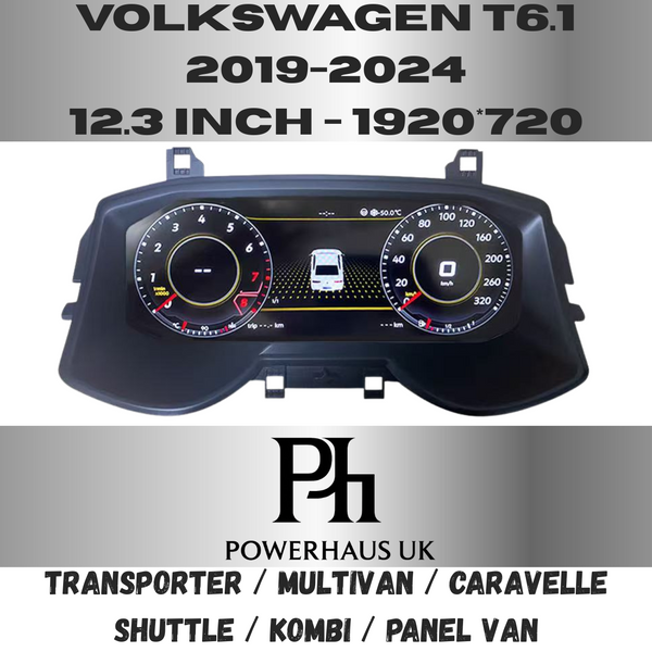 VW Transporter T6.1 (2019-2024) DIgital Cluster Virtual Cockpit